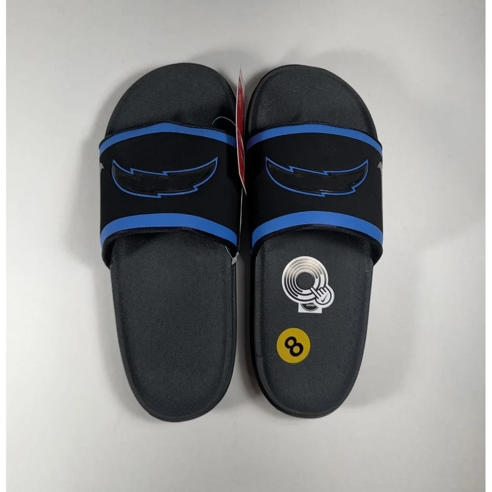 NIKE Offcourt LA Chargers NFL Slides Sandals Blue Black Men's 8 *NEW* DD0516-001